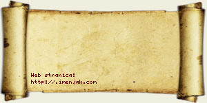 Natalija Stambolić vizit kartica